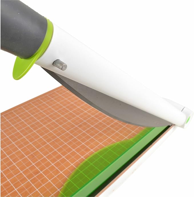 Westcott 16874 15-Inch CarboTitanium Wood Base Guillotine Paper Cutter, Multi-Paper Trimmer with 30 Sheet Capacity