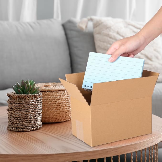 zmybcpack 80 pack 7x5x4 inch Cardboard Box Mailers, Kraft Shipping Boxes