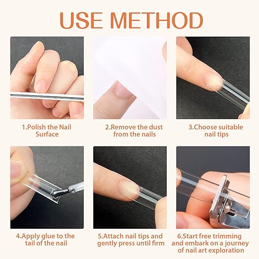 UNA GELLA Soft Gel Nail Tips XXL 432pcs Square Coffin No C Curve Clear Tapered Straight Nail Tips 2 Style For Salon Home DIY
