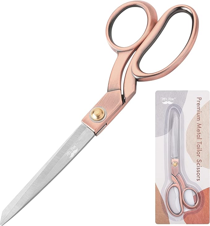Mr. Pen- Fabric Scissors, 8-inch Rose Copper Premium Tailor Scissors, Sewing Scissors for Fabric Cutting, Fabric Cutter, Fabric Shears, Fabric Scissors Professional, Heavy Duty Scissors Heavy Duty