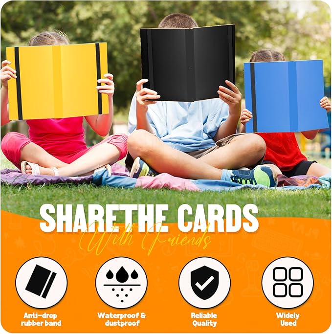 Card Binder 9-Pockets, Trading Card Binder, 20 Pages, 360 Card Capacity Collection Binder, Card Folder for MTG, TCG, Game Cards & Sports Cards(Black)