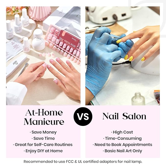 Beetles Press On Nails, French Tip Press On Nails Short Almond Kit with 224Pcs Nail Tips Nail Glue Builder Gel Top Coat Mini UV Light All-in-One DIY Wedding Nail Designs Gift for Women