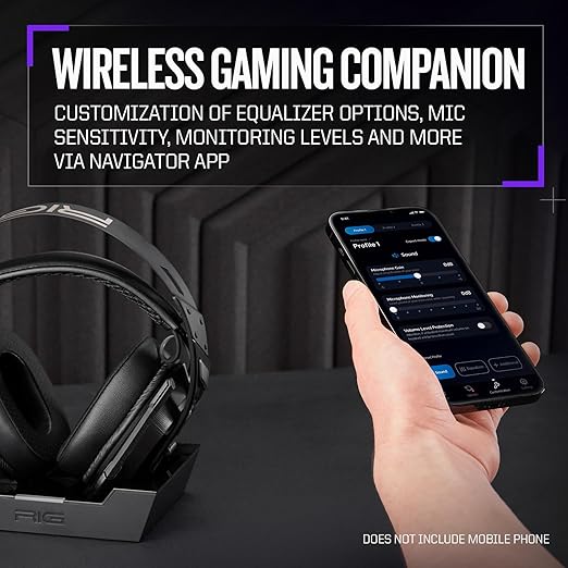 RIG 900 MAX HX Universal Dual Wireless Headset 2.4GHz / Bluetooth Officially Licensed for Xbox – Works with PC, PS4, PS5, Switch, Android, iPhone - Charging Base - 60 Hr Battery - Dolby Atmos 3D Audio