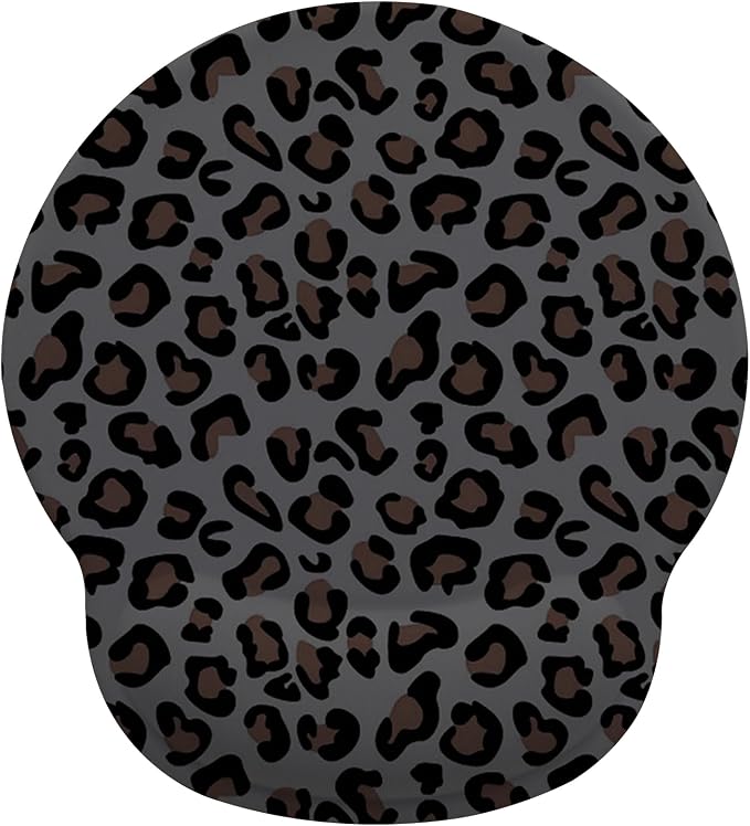 Leopard Mouse Pad with Gel Wrist Support, Smooth Surface Ergonomic Mouse pad, Non-Slip Pain Relief Desk Mat for Gaming, Work & Office Desktop 2