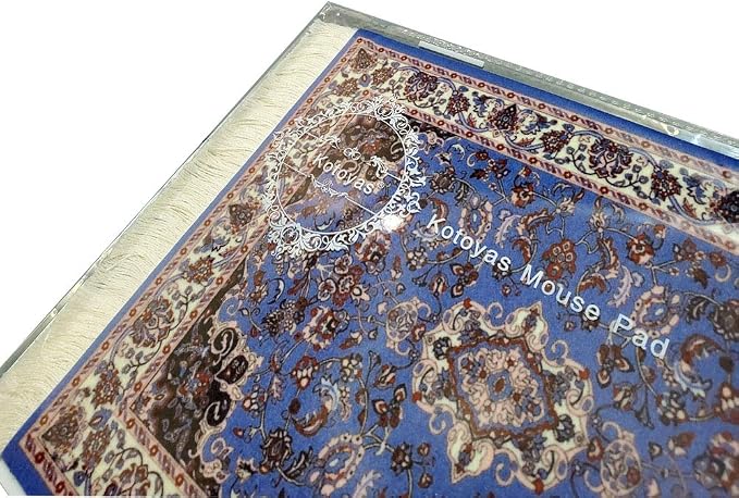 Rug Mouse Pad, 2 Pack Woven Rug Bohemian Style Carpet Mouse Pad for Table Décor