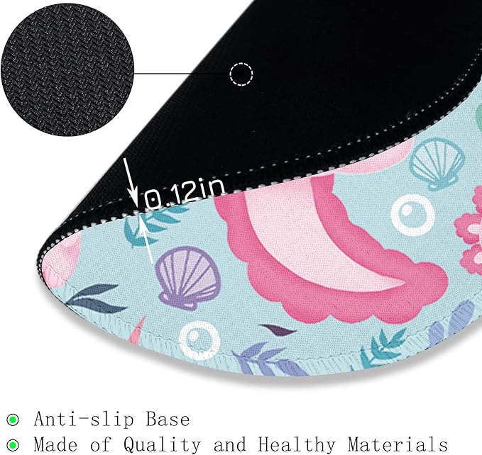 Gctriki Axolotls Mouse Pad, Cute Small Mouse Pads for Desk, 8.6 in, Round | Mousepad for Computer Laptop Women, Stitched Edge, Non-Slip Rubber Base, Portable, Cute Office Desk Accessories Decor Gifts