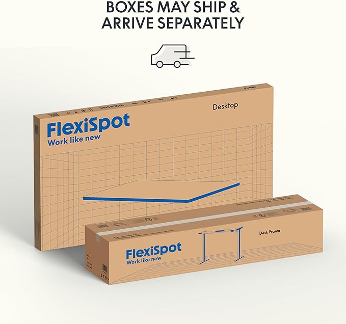 FLEXISPOT EN1 One-Piece Standing Desk with 1-Inch Thick Desktop, 60"x24" Electric Height Adjustable Desk for Home Office & Multi-Device Workstations, Mahogany