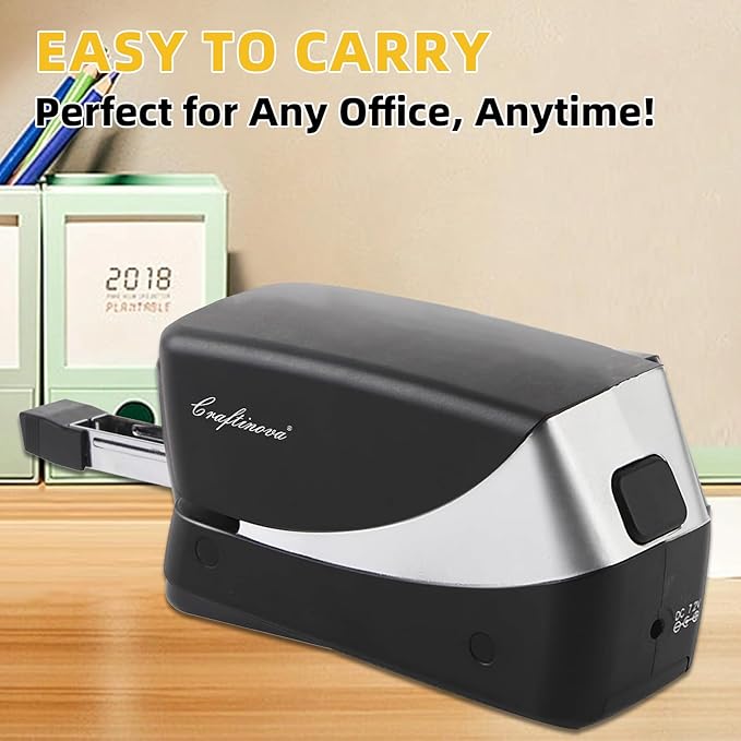 Electric Stapler, 25 Sheet, Include 2000 Staples and 1 Remover, Jam Free, Professional and Home Office Stapler,Battery not Included,AC or Battery Powered.