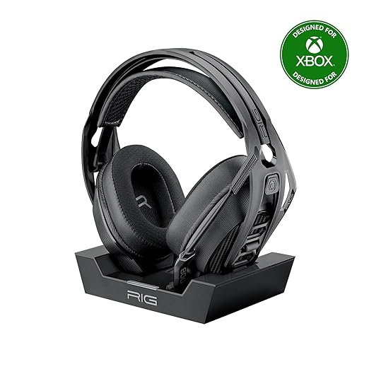 RIG 800 PRO HX Wireless Gaming Headset & Multi-Function Base Station Officially Licensed for Xbox Series X|S, Xbox One, Windows 10/11 PCs - Dolby Atmos 3D Audio - Up to 60 Hour Battery