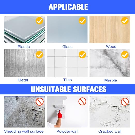 White Double Sided Adhesive Pads,Heavy Duty Mounting Tape,48Pcs 3mm Thickness Pre-Cut Foam Tape,Super-Sticky Black Strong Pads Rectangle Shape Waterproof for Walls Picture, Car, Home, Office