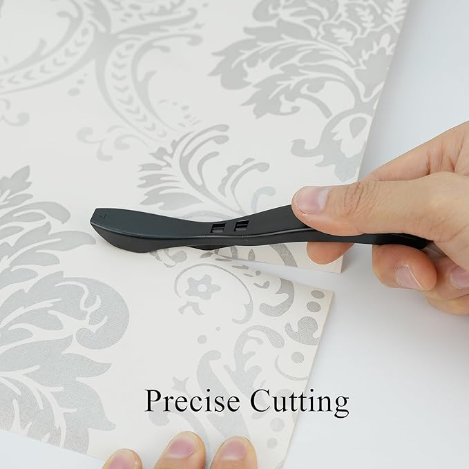 Umaki 3 Pack Safety Cutter Vinyl Knife Tool Film Cutter Wrapping Paper Cutter, Utility Cutting Knife for Automotive Wrap, Window Tint, Craft Vinyl, Home and Office Use, Black