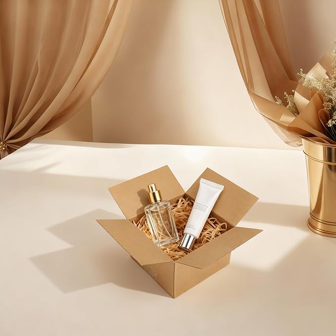 CRUGLA 40 Packs 6x6x4 Shipping Boxes for Small Business, Corrugated Cardboard Boxes Bulk for Shipping Packing Mailing