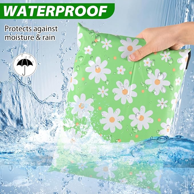 Oududianzi Poly Mailers 10x13, 100PCS Waterproof Shipping Bags, Self-Sealing Mailers Poly Bags, Mailing Envelopes Bulk, Packaging Bags for Online and offline Small Bussiness