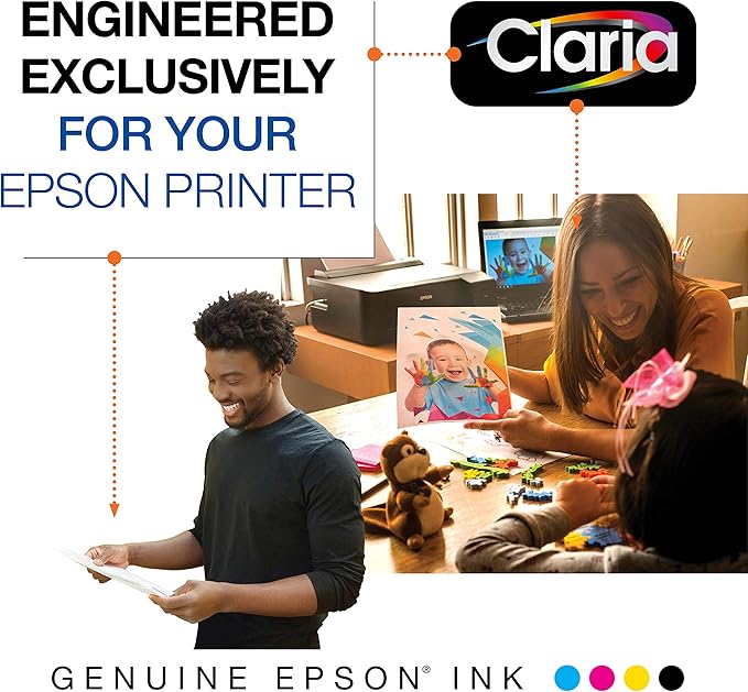 Epson 212 Claria Ink Standard Capacity Black Cartridge (T212120-S) Works with Workforce WF-2830, WF-2850, Expression XP-4100, XP-4105 (Pack of 2)