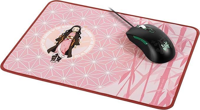 ASUS TUF Gaming P1 Portable Gaming Mouse pad (Triple Guard Protective Coating, Water-Resistant Surface, Durable Anti-fray Stitching, and Non-Slip Rubber Base) - Demon Slayer, NEZUKO