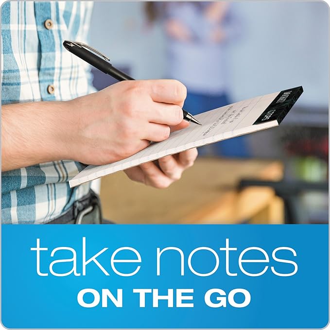 Tops 5 x 8 Legal Pads,The Legal Pad Brand,Narrow Ruled,Yellow Paper,50 Sheets Per Writing Pad,Made in the USA (7501),12 Count (Pack of 12)
