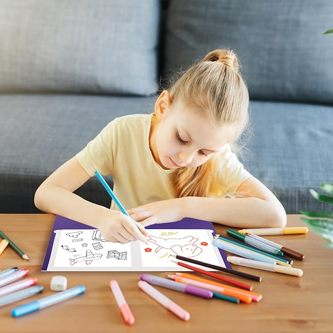 8 Packs Purple Two Pocket File Folders,File Folder Letter Size,8.5x11Inches File Folders for Office,School and Home,Organizer File Folder