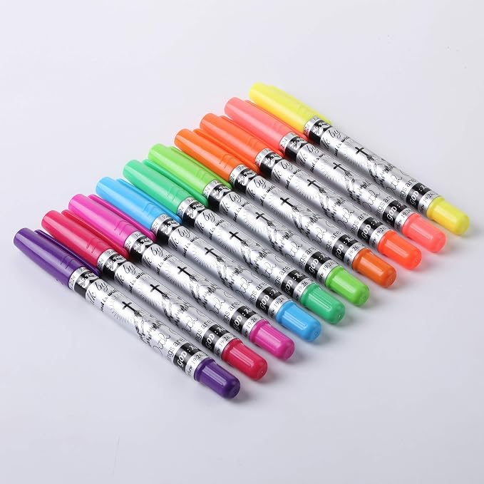 Mr. Pen- No Bleed Gel Highlighters, Assorted Colors, 10 Pack | Bible Highlighters and Pens No Bleed, Bible Markers for Study, Journaling, School Supplies and Accessories