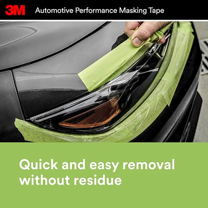 3M Automotive Performance Masking Tape, 03435, 48 mm x 32 m, 1 Roll