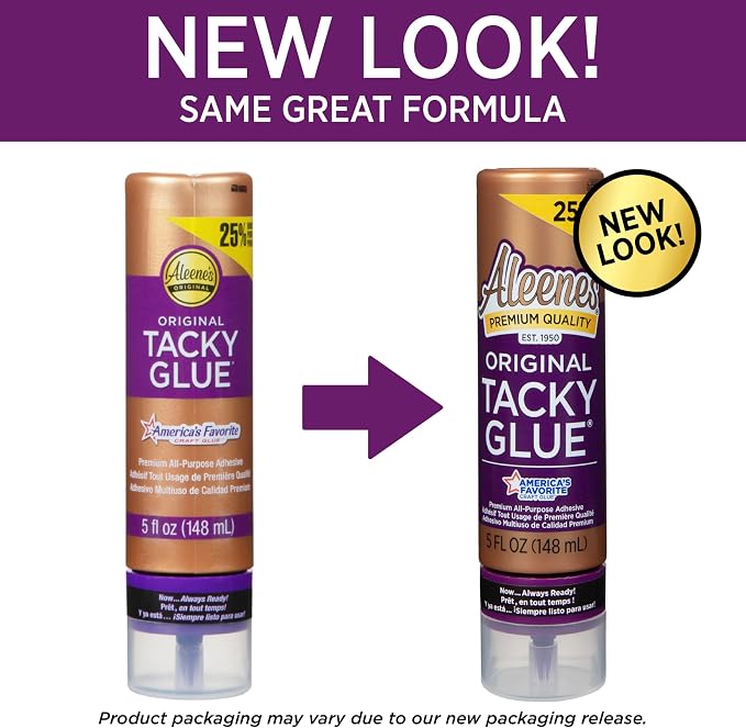 Aleene's Orignial Tacky Glue for Crafts in Always Ready Bottle, Nontoxic, Dries Clear, 5 fl oz