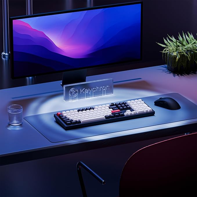 Keychron Q6 HE QMK Wireless 2.4 GHz Custom Keyboard, Rapid Trigger Bluetooth 100% Full-size with Hall Effect Gateron Double-Rail Magnetic Switches PBT Keycaps Aluminum Compatible for Mac Windows Linux