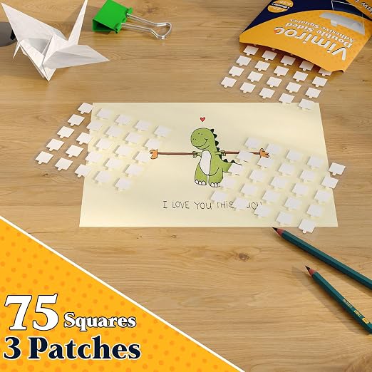 0.5'' Double Sided Adhesive Dots, Clear Sticky Tack, Removable Poster Putty | No Residue Adhesive Mounting Putty, Adhesive Mounting Putty, Waterproof Double Sided Tape Dots for Wall, Balloon, Poster