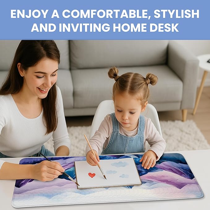 Large Desk Mat, Extended Mouse Pad for Desktop, 31.5" x 11.8" | Distant Peaks Extended Desk Pad with Non-Slip Rubber Base and Smooth Surface for Work, Gaming, Office and Home