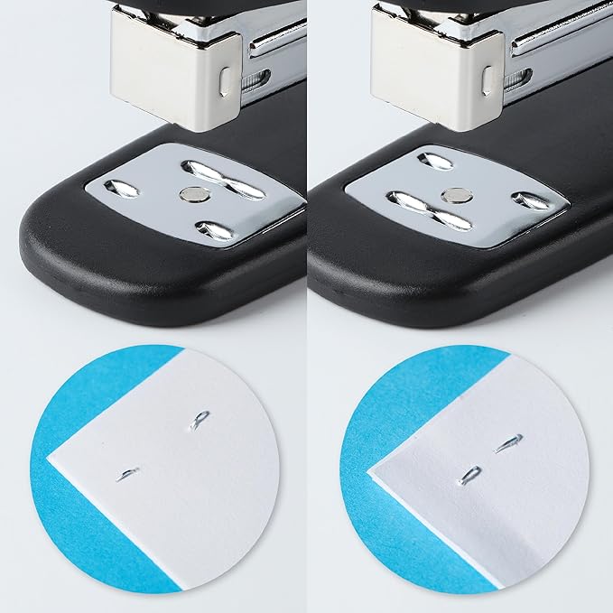 Mr. Pen- Staplers for Desk, 2 Pack with 200 Staples, 20 Sheet Capacity, Black, Office Stapler Set, Desk Stapler with Staples
