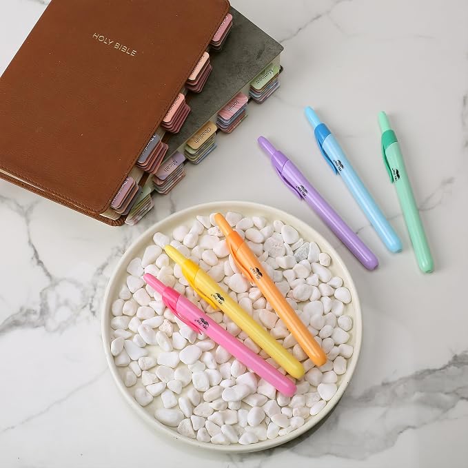 Mr. Pen- Retractable Highlighters, 6 Pack, Bright Colors | Chisel Tip Highlighter Marker Set, Click Highlighter Markers for Classroom, Journaling, Study Supplies