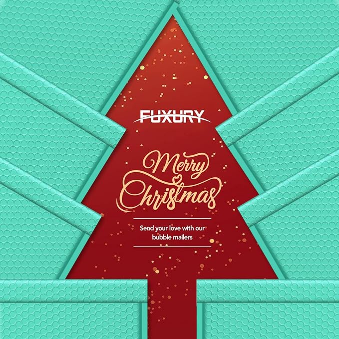Fuxury Bubble Mailers 10.5x16 Inch 40 Pack Self Seal Padded Envelopes | Large Shipping Envelope,Usable Size 10.5x15 inch,Padded Mailers,waterproof,Teal,#5,ideal for clothing,book and small business