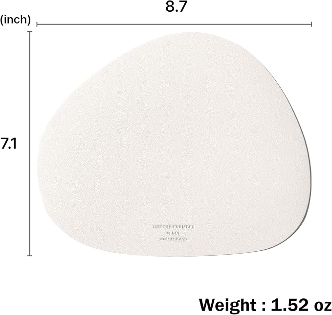 Mouse pad, Non-Slip Washable Waterproof Computer Mouse pad (Vanilla Cream)