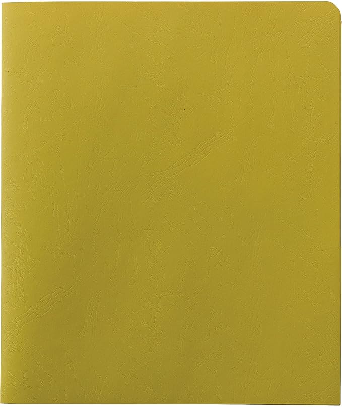 Smead Two-Pocket Heavyweight Folder, Letter Size, Yellow, 25 per Box (87862)