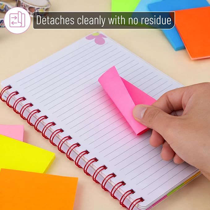 Mr. Pen- Pop Up Sticky Notes 3x3 Refills, 18 Pads, 900 Sheets | Bright Colors, Self Adhesive Memo Pads for Dispensers, Perfect for Home, Office & School, Stocky Notes for Bible Journaling