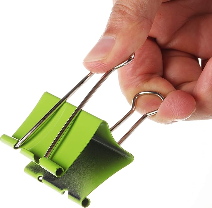 Mr. Pen- Metal Binder Clips, 12 pcs, 2 Inches, Extra Large Size, Colored Binder Paper Clips, Paper Clamps for Office Supplies, Home, School, Business, Document Organizing
