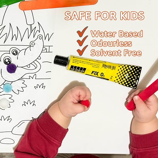 Water-Based Odorless Liquid Adhesive 40g – Strong Multipurpose Glue for Paper, Cardboard, Wood, Fabric – Solvent-Free, Quick Dry Craft & Repair Glue