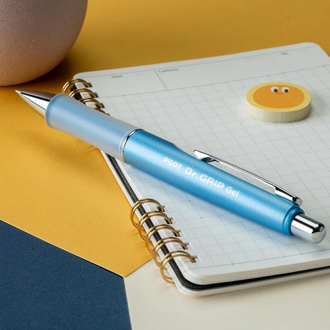 Pilot Dr. Grip Limited Gel Pen, Black Ink, Single Pen | Ideal for School, Journaling & Office Writing