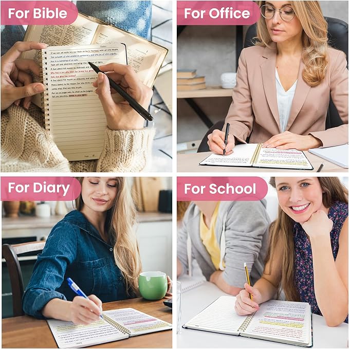 Taja Lined Spiral Notebook Journal for Women A5(5.8" × 8.3"), Cute Hardcover Notebook for Work, School & Note Taking, Pretty College Ruled Journal for Writing, 140 Pages, Jellyfish