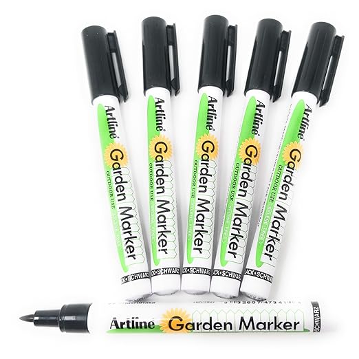 artline-EK780 Artline Garden Markers - Quick Dry Ink for Outdoor Use - Water and Sun Resistant Ink (Pack of 6)