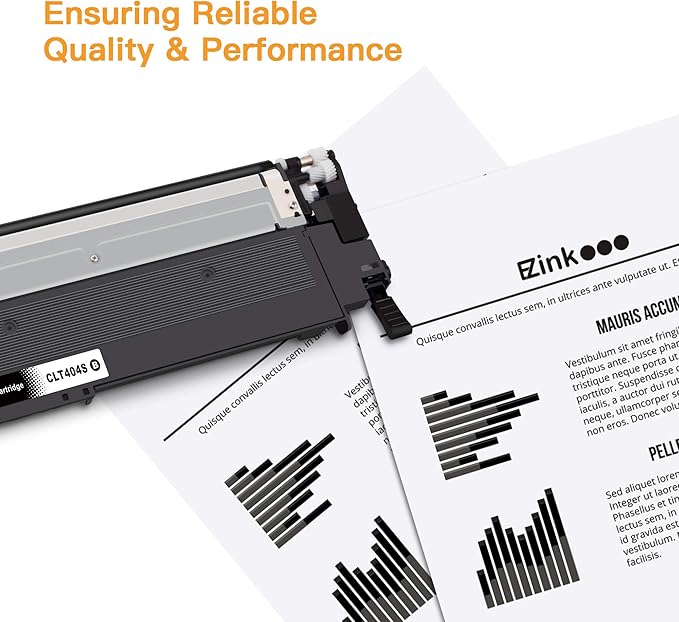 E-Z Ink Compatible Toner Cartridge Replacement for Samsung 404 404S CLT-K404S to use with Xpress C430 C430W C480 C480FW Xpress SL-C430W SL-C480FW Printer Tray (Black, 2 Pack)