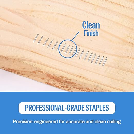 meite 71/06 22 Gauge 71 Series 3/8-Inch Crown 1/4-Inch Leg Length Galvanized Upholstery Staples for Fine Wire Staplers, 10,020 Counts/Box (5 Boxes)