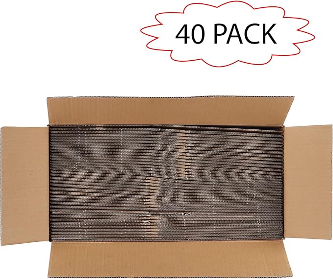 Calenzana 8x6x6 Shipping Boxes Set of 40, White Corrugated Cardboard Box for Mailing Packing Gifts Small Business