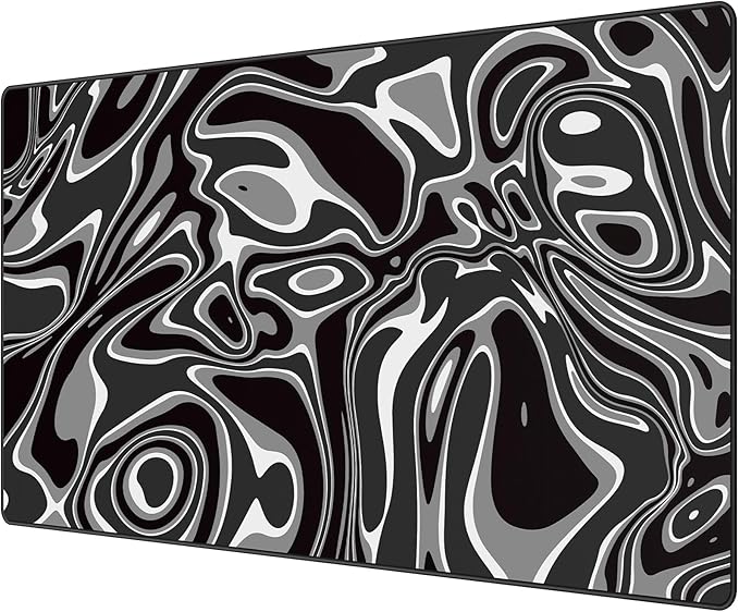 Rinaze Large Gaming Mouse Pad with Superior Micro-Weave Cloth, Extended Desk Mousepad with Stitched Edges, Anti-Slip Keyboard Pad for Computer, Home and Gaming