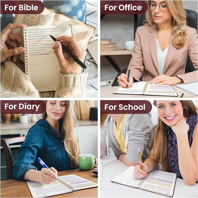 Lined Spiral Journal Notebook for Women & Men, 140 Pages, College Ruled Hardcover Notebook for Work & Note Taking, Journals for Writing, A5(5.7" x 7.9") – Burgundy