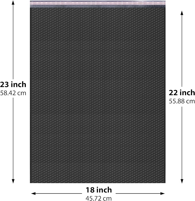 Black Bubble Mailers 18x23, Poly Padded Envelopes #9, 50 Pack | Holds Clothing & Bulk Items, Self-Seal Closure, Cushioned Protection, Water-Resistant Poly, Size #9