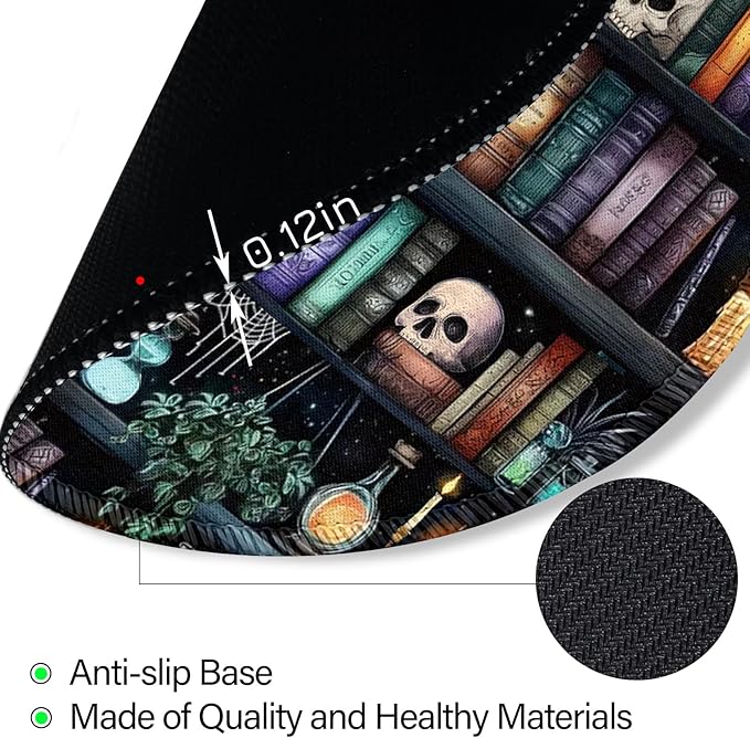 Funny Work Mouse Pad, Small Round Mousepad for Desk, Laptop | Mini Travel Wireless Mice Pad for Computer, Office Accessories, Coworker Gifts, 8.6 x 8.6 inch