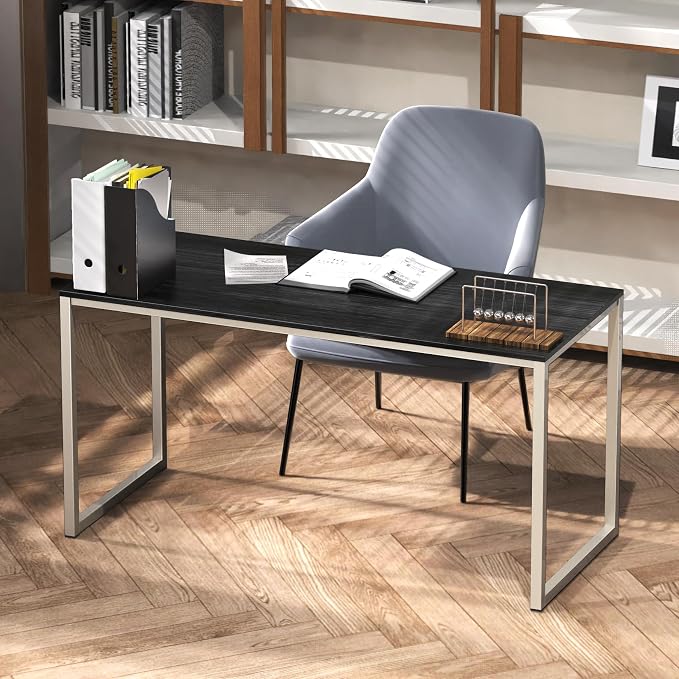 SHW Mission 55-Inch Home Office Computer Desk, Espresso