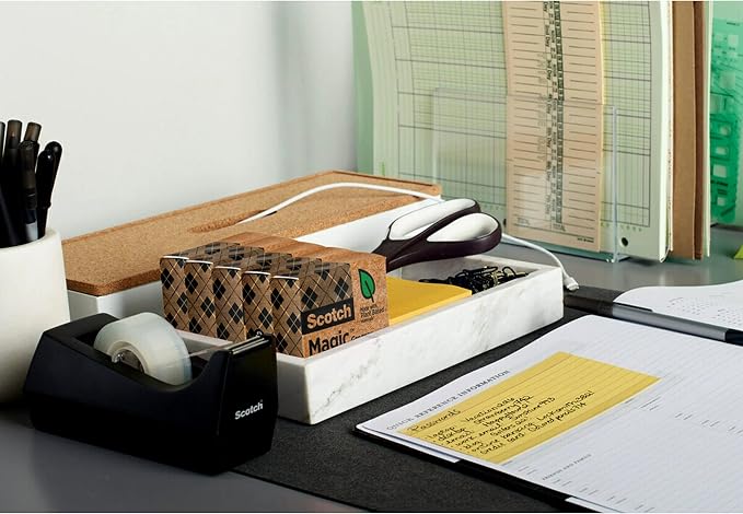 Scotch Magic Greener Tape, 10 Rolls, Numerous Applications, Invisible, Engineered for Repairing, 3/4 x 900 Inches, Boxed (Pack of 12)