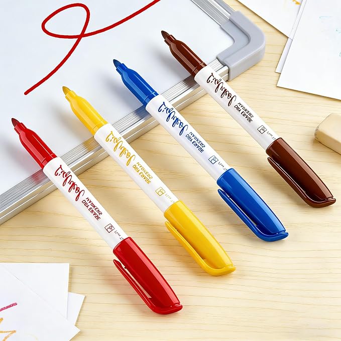 Dry Erase Markers with 12 Colors Fine Tip,144 Pack Bulk Set | Whiteboard Markers for Home, Office Supplies