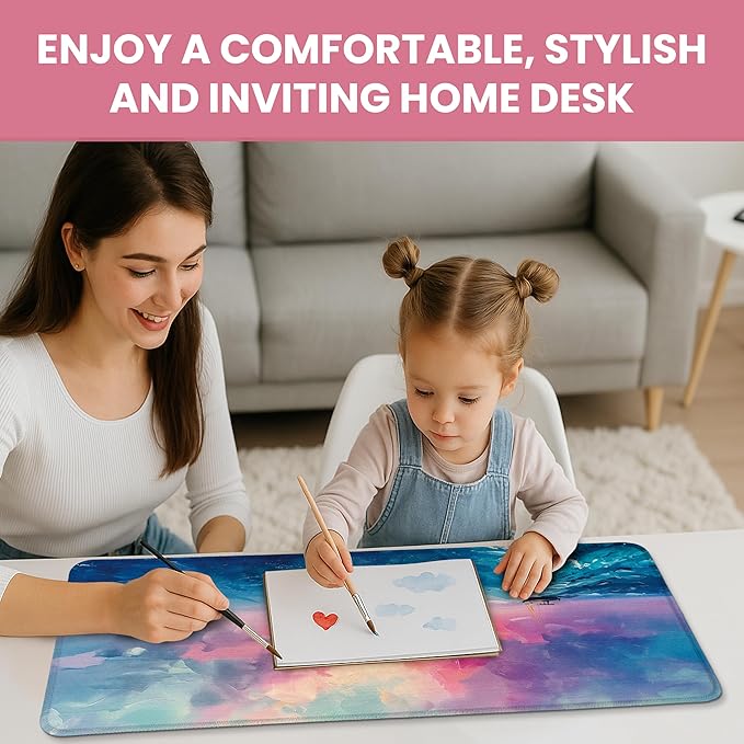 Large Desk Mat, Extended Mouse Pad for Desktop, 31.5" x 11.8" | Sunset Extended Desk Pad with Non-Slip Rubber Base and Smooth Surface for Work, Gaming, Office and Home