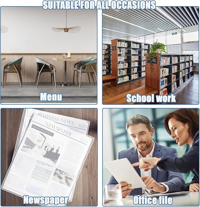 25 Pcs 8 1/2" x 11" Rigid Print Protectors Clear Sheet Protectors Hard Plastic Paper Page Magazine Protectors for Collectors Rigid Top Loaders Document Holder Birth Certificate Protector
